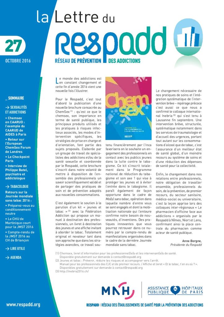 La lettre du Respadd 27 pdf