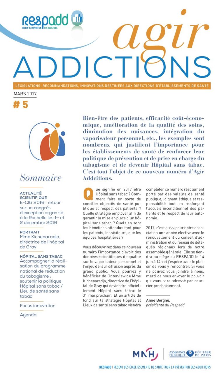 Agir Addictions n°5 – Mars 2017 | RESPADD