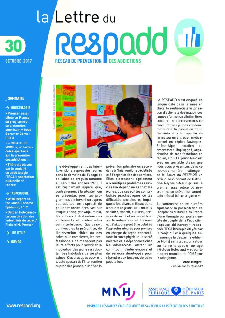 La lettre du Respadd 30 pdf