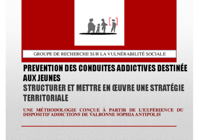 Prévention des conduites addictives destinée aux jeunes : structurer et mettre en œuvre une stratégie territoriale.