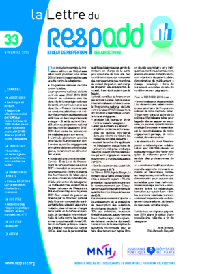 La lettre du Respadd 33